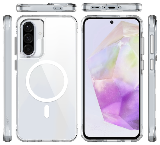 Buddi Core Samsung Galaxy A56 / A36 Hoesje MagSafe Back Cover Transparant afbeelding 10