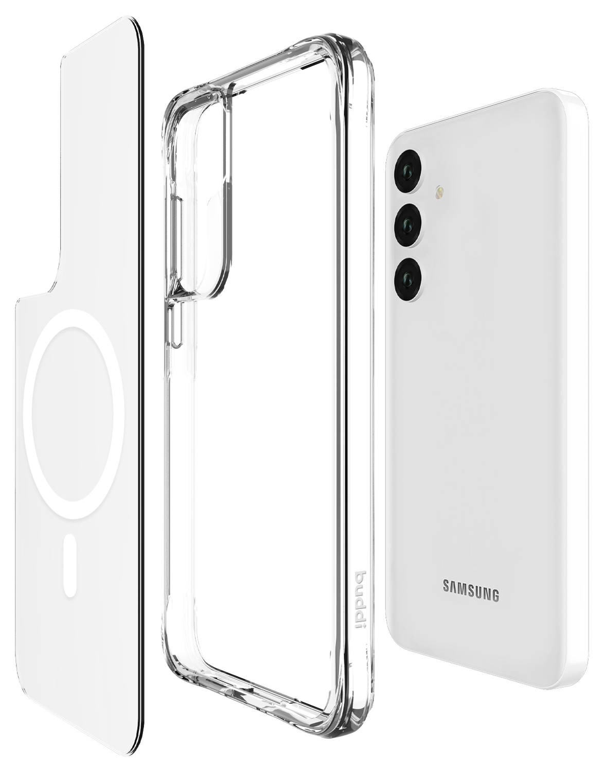 Buddi Core Samsung Galaxy A55 Hoesje MagSafe Back Cover Transparant afbeelding 9