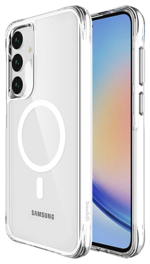 Buddi Core Samsung Galaxy A55 Hoesje MagSafe Back Cover Transparant afbeelding 1