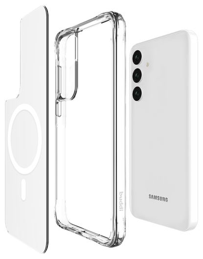 Buddi Core Samsung Galaxy A55 Hoesje MagSafe Back Cover Transparant afbeelding 9
