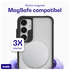 Buddi Hybrid Samsung Galaxy A55 Hoesje MagSafe Back Cover Matte Zwart afbeelding 3