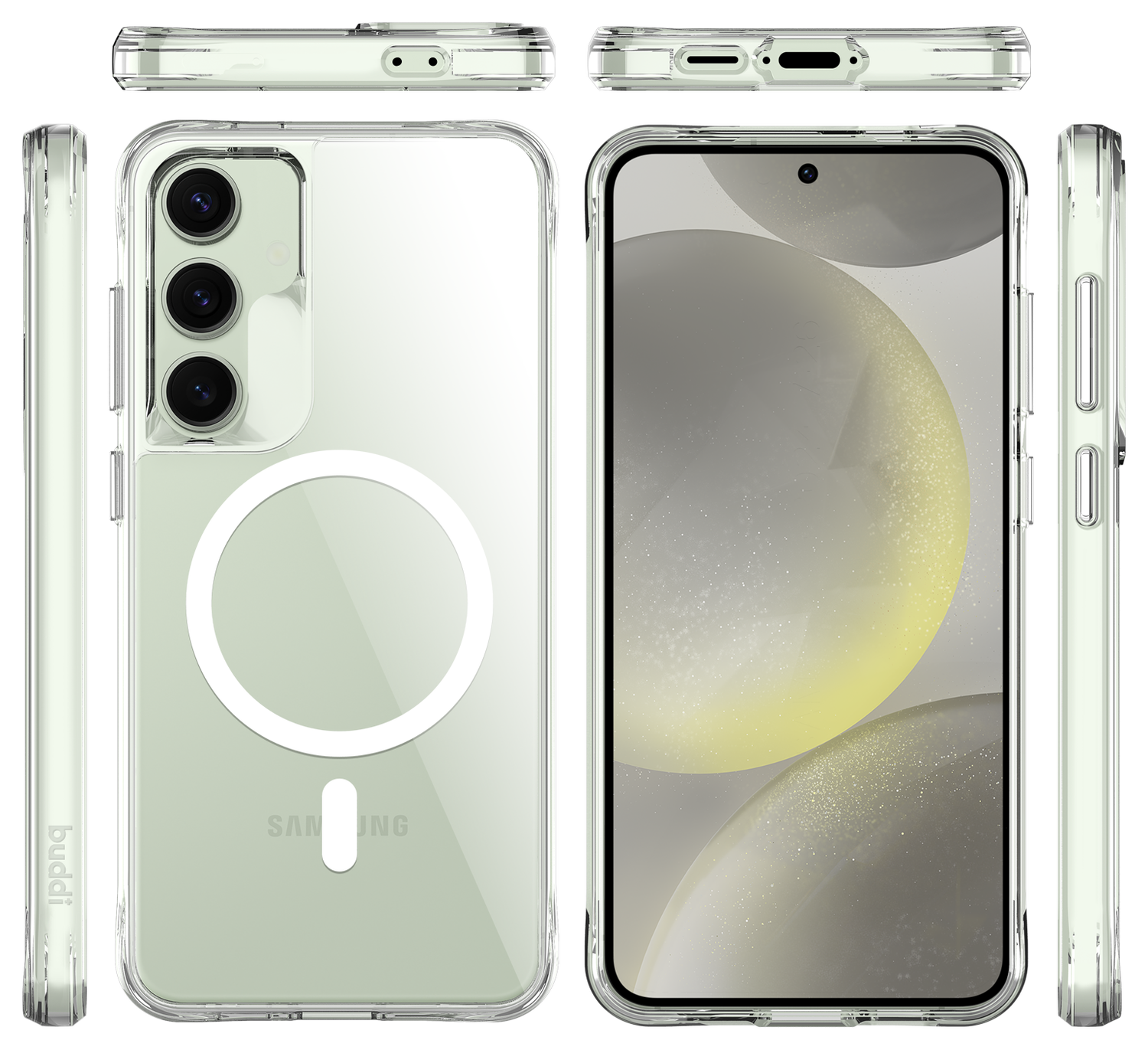 Buddi Core Samsung Galaxy S24 FE Hoesje MagSafe Back Cover Transparant afbeelding 10