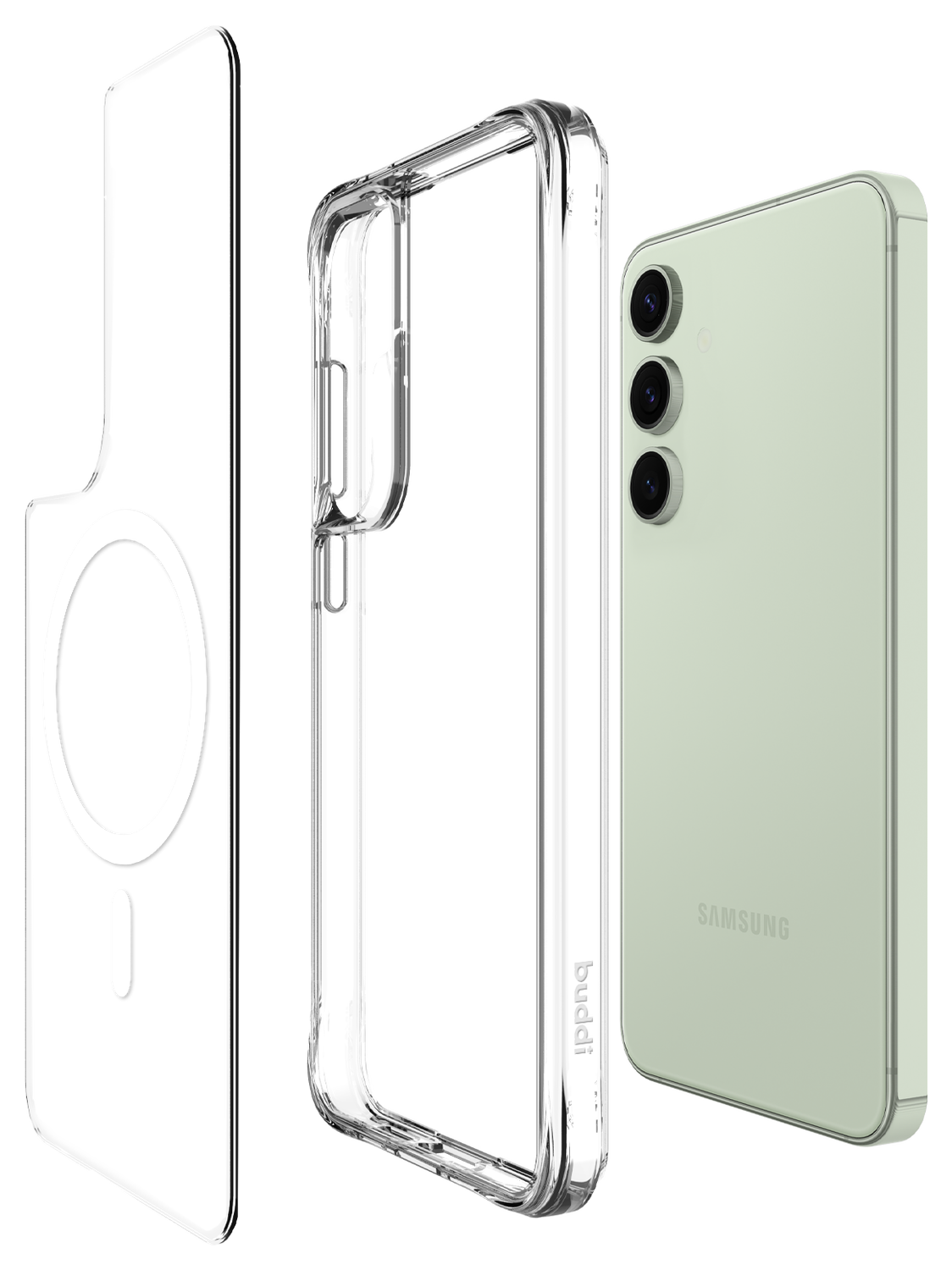 Buddi Core Samsung Galaxy S24 FE Hoesje MagSafe Back Cover Transparant afbeelding 9