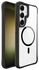 Buddi Hybrid Samsung Galaxy S25 / S24 Hoesje MagSafe Transparant Zwart afbeelding 8