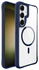 Buddi Hybrid Samsung Galaxy S25 / S24 Hoesje MagSafe Transparant Blauw afbeelding 8
