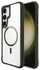 Buddi Hybrid Samsung Galaxy S25 / S24 Hoesje MagSafe Transparant Groen