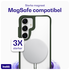 Buddi Hybrid Samsung Galaxy S25 / S24 Hoesje MagSafe Transparant Groen afbeelding 3