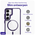 Buddi Hybrid Samsung Galaxy S25 / S24 Hoesje MagSafe Transparant Paars afbeelding 6