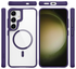 Buddi Hybrid Samsung Galaxy S25 / S24 Hoesje MagSafe Transparant Paars afbeelding 9