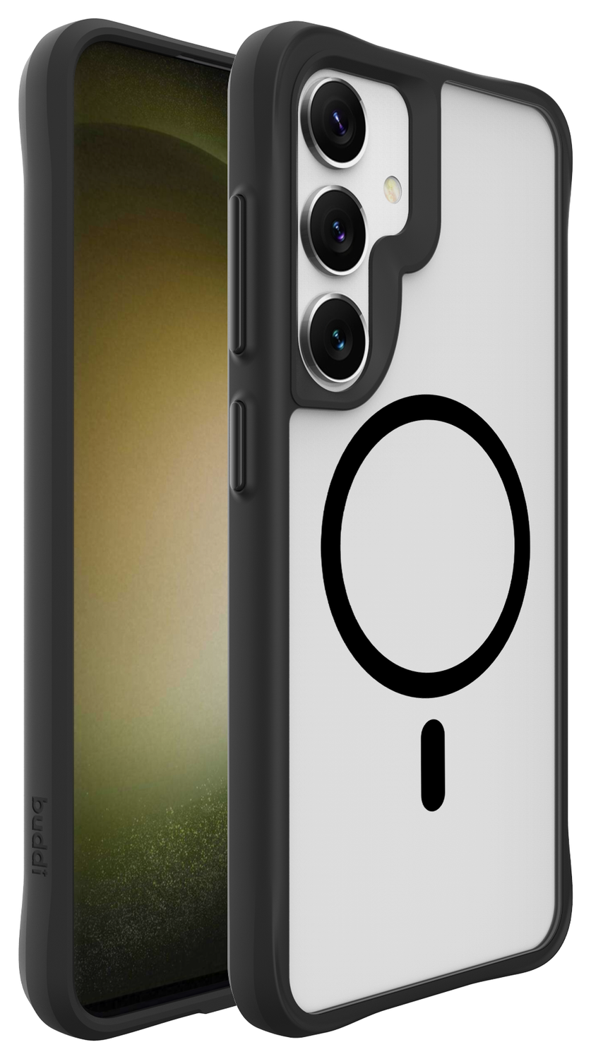 Buddi Hybrid Samsung Galaxy S25 / S24 Hoesje MagSafe Matte Zwart afbeelding 8