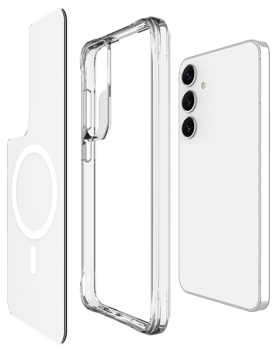 Buddi Core Samsung Galaxy S25 Plus / S24 Plus Hoesje MagSafe Transparant afbeelding 9