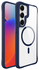 Buddi Hybrid Samsung Galaxy S25 Plus / S24 Plus Hoesje MagSafe Transparant Blauw afbeelding 8