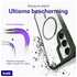 Buddi Hybrid Samsung Galaxy S25 Plus / S24 Plus Hoesje MagSafe Transparant Groen afbeelding 2