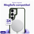 Buddi Hybrid Samsung Galaxy S25 Plus / S24 Plus Hoesje MagSafe Transparant Groen afbeelding 3
