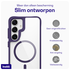 Buddi Hybrid Samsung Galaxy S25 Plus / S24 Plus Hoesje MagSafe Transparant Paars afbeelding 6