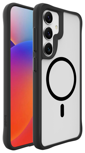 Buddi Hybrid Samsung Galaxy S25 Plus / S24 Plus Hoesje MagSafe Matte Zwart afbeelding 8