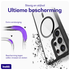 Buddi Hybrid Samsung Galaxy S25 Ultra Hoesje MagSafe Transparant Zwart afbeelding 2