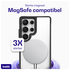 Buddi Hybrid Samsung Galaxy S25 Ultra Hoesje MagSafe Transparant Zwart afbeelding 3