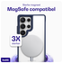 Buddi Hybrid Samsung Galaxy S25 Ultra Hoesje MagSafe Transparant Blauw afbeelding 3