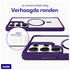 Buddi Hybrid Samsung Galaxy S25 Ultra Hoesje MagSafe Transparant Paars afbeelding 5