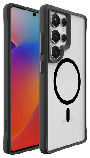 Buddi Hybrid Samsung Galaxy S25 Ultra Hoesje MagSafe Matte Zwart afbeelding 8