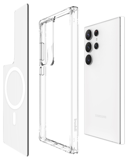 Buddi Core Samsung Galaxy S24 Ultra Hoesje MagSafe Back Cover Transparant afbeelding 8