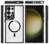 Buddi Hybrid Samsung Galaxy S24 Ultra Hoesje MagSafe Transparant Zwart afbeelding 9