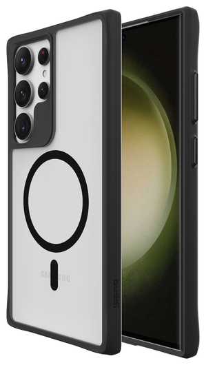 Buddi Hybrid Samsung Galaxy S24 Ultra Hoesje MagSafe Matte Zwart afbeelding 1