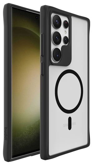 Buddi Hybrid Samsung Galaxy S24 Ultra Hoesje MagSafe Matte Zwart afbeelding 8