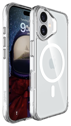 Buddi Core Apple iPhone 16 Hoesje MagSafe Back Cover Transparant afbeelding 8