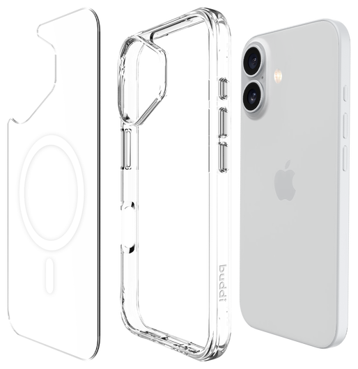 Buddi Core Apple iPhone 16 Hoesje MagSafe Back Cover Transparant afbeelding 9