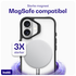 Buddi Hybrid Apple iPhone 16 Hoesje MagSafe Back Cover Transparant Zwart afbeelding 3