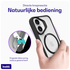 Buddi Hybrid Apple iPhone 16 Hoesje MagSafe Back Cover Transparant Zwart afbeelding 4