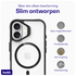 Buddi Hybrid Apple iPhone 16 Hoesje MagSafe Back Cover Transparant Zwart afbeelding 6