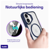 Buddi Hybrid Apple iPhone 16 Hoesje MagSafe Back Cover Transparant Blauw afbeelding 4