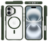 Buddi Hybrid Apple iPhone 16 Hoesje MagSafe Back Cover Transparant Groen afbeelding 9