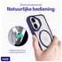 Buddi Hybrid Apple iPhone 16 Hoesje MagSafe Back Cover Transparant Paars afbeelding 4