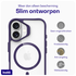 Buddi Hybrid Apple iPhone 16 Hoesje MagSafe Back Cover Transparant Paars afbeelding 6