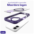 Buddi Hybrid Apple iPhone 16 Hoesje MagSafe Back Cover Transparant Paars afbeelding 7
