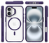 Buddi Hybrid Apple iPhone 16 Hoesje MagSafe Back Cover Transparant Paars afbeelding 9
