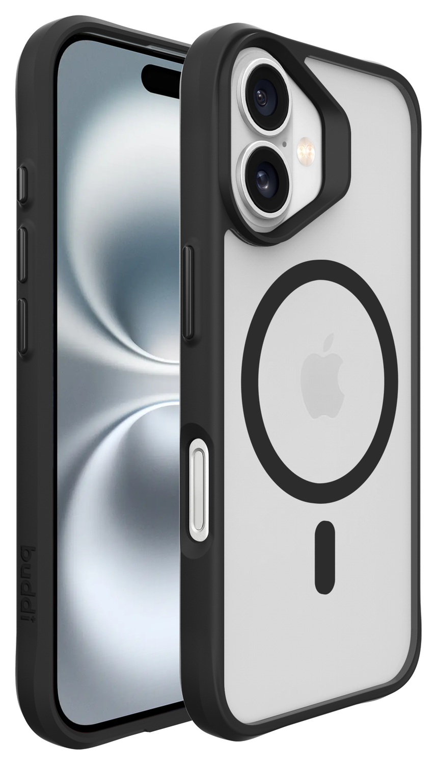 Buddi Hybrid Apple iPhone 16 Hoesje MagSafe Back Cover Matte Zwart afbeelding 8