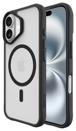 Buddi Hybrid Apple iPhone 16 Hoesje MagSafe Back Cover Matte Zwart