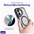 Buddi Hybrid Apple iPhone 16 Hoesje MagSafe Back Cover Matte Zwart afbeelding 4