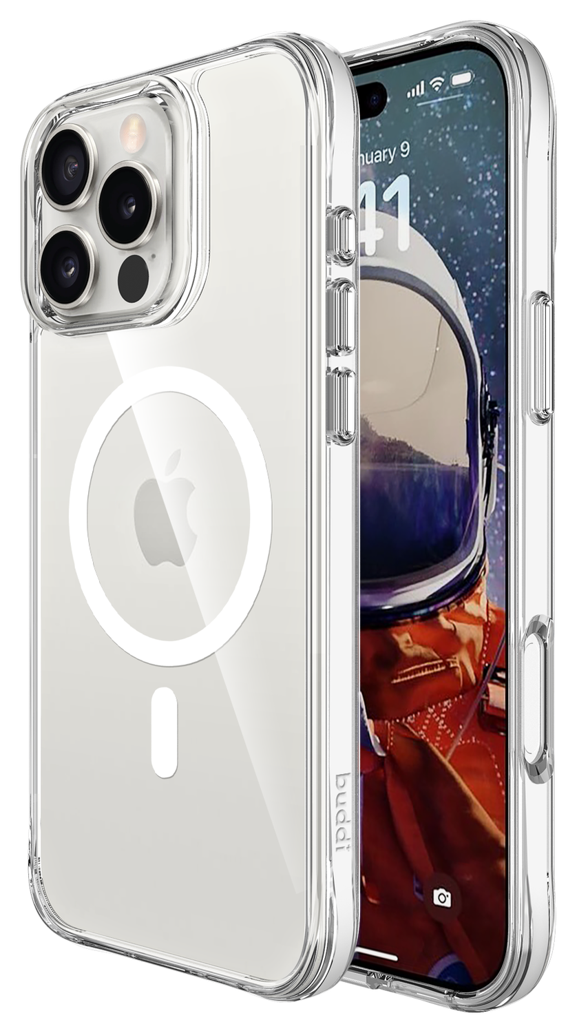 Buddi Core Apple iPhone 16 Pro Hoesje MagSafe Back Cover Transparant afbeelding 1