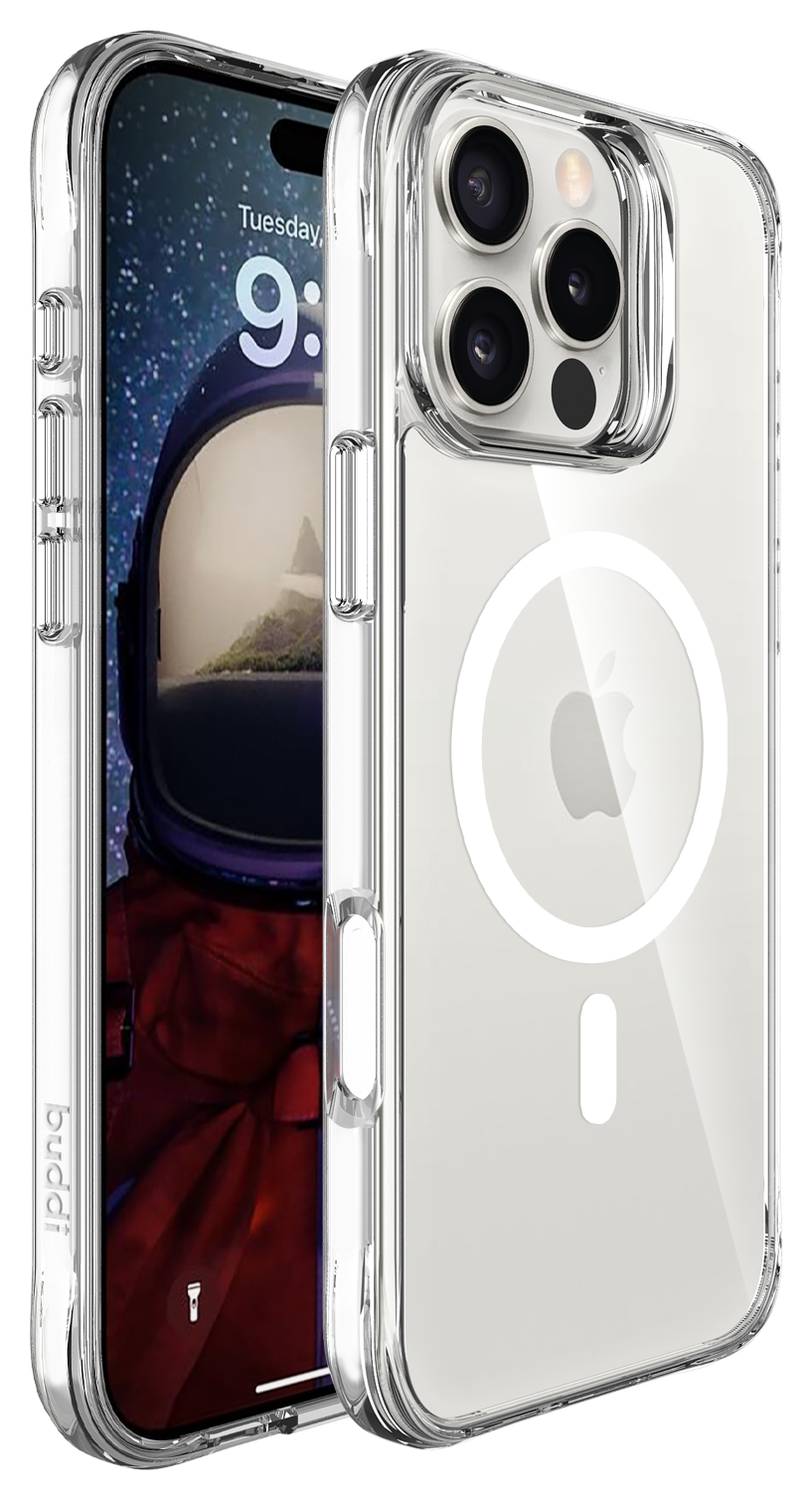 Buddi Core Apple iPhone 16 Pro Hoesje MagSafe Back Cover Transparant afbeelding 8
