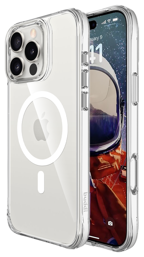 Buddi Core Apple iPhone 16 Pro Hoesje MagSafe Back Cover Transparant afbeelding 1