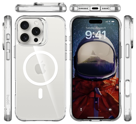 Buddi Core Apple iPhone 16 Pro Hoesje MagSafe Back Cover Transparant afbeelding 10