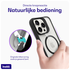 Buddi Hybrid Apple iPhone 16 Pro Hoesje MagSafe Back Cover Transparant Zwart afbeelding 3