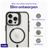 Buddi Hybrid Apple iPhone 16 Pro Hoesje MagSafe Back Cover Transparant Zwart afbeelding 4