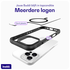 Buddi Hybrid Apple iPhone 16 Pro Hoesje MagSafe Back Cover Transparant Zwart afbeelding 5